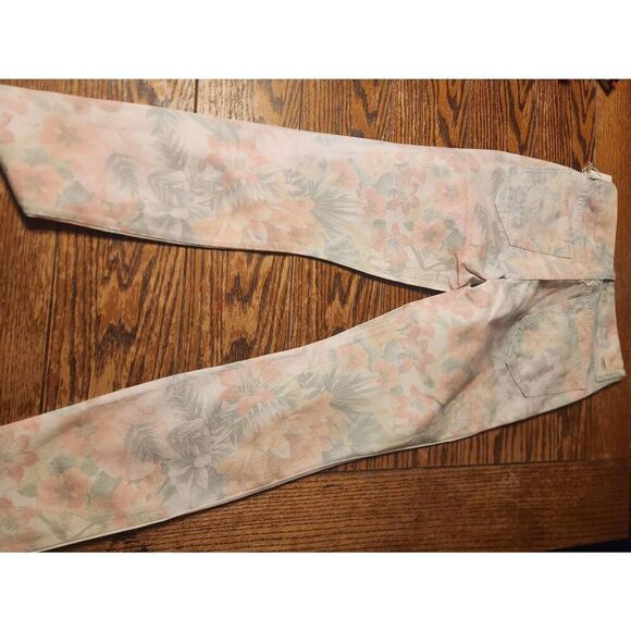 NWT MOTHER THE LOOKER ANKLE FRAY JEAN SO FAR GONE FLORAL RACER sz 27 - Picture 6 of 6